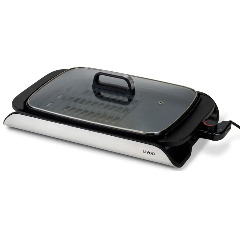 Plancha grill avec couvercle