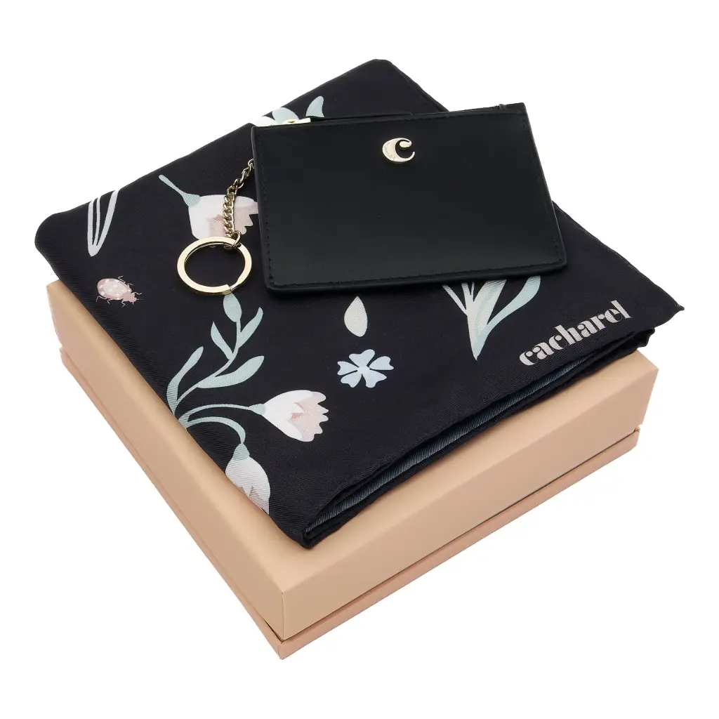 Coffret Cacharel (foulard + portefeuille)