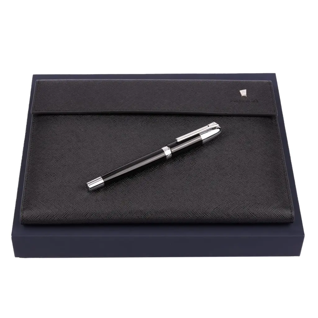 Parure Festina Black (stylo roller & écritoire A5)