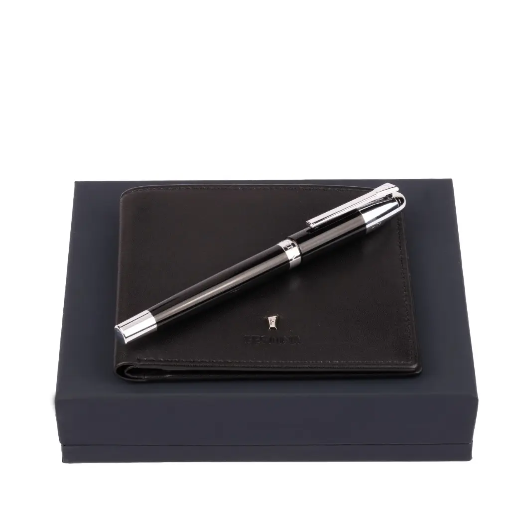 Parure Festina Black (stylo roller & portefeuille)