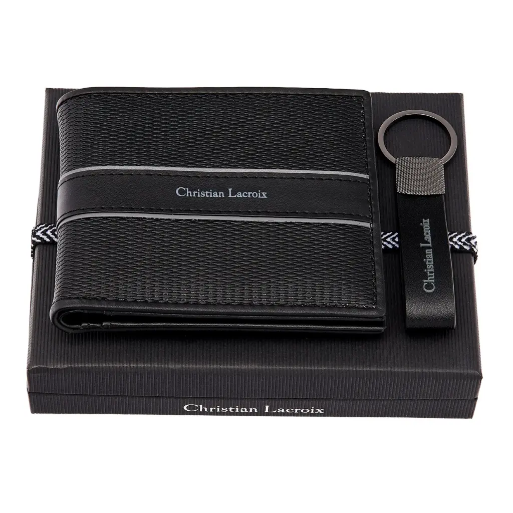 Parure Caprio Black (porte-clefs & portefeuille)