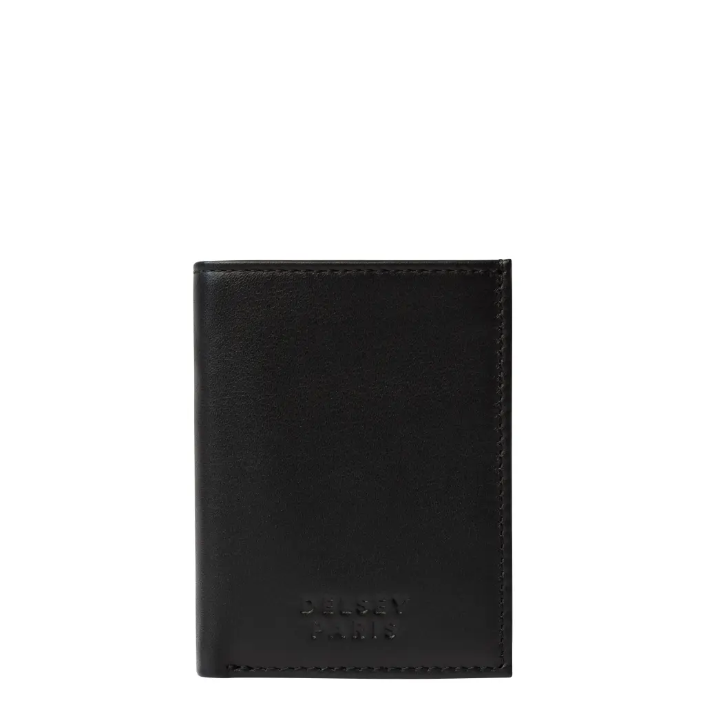 Portefeuille en cuir lisse 3v