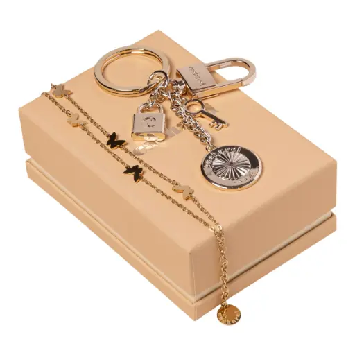[CPBK396E] Parure Cacharel Gold (porte-clefs & bracelet)