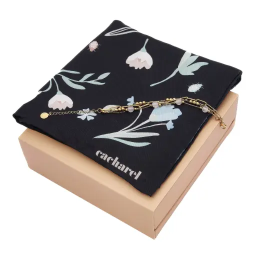 [CPBM450Q] Coffret Cacharel (foulard + bracelet)