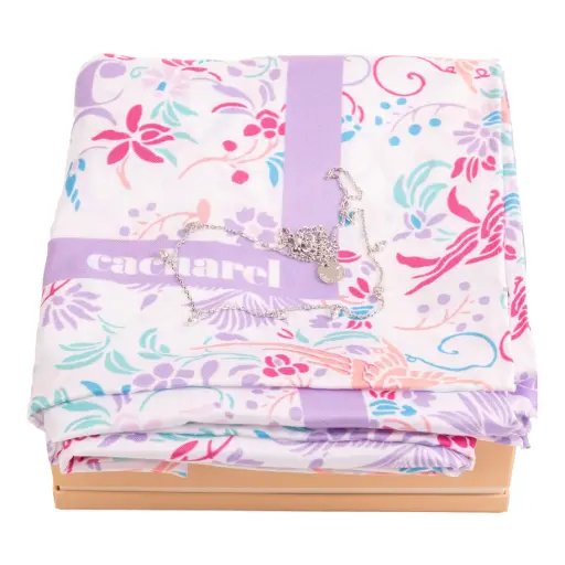 [CPCL220B] Parure Cacharel (collier & foulard)