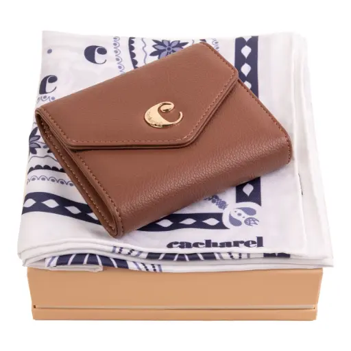 [CPLM219Z] Parure Cacharel (portefeuille dame & foulard)