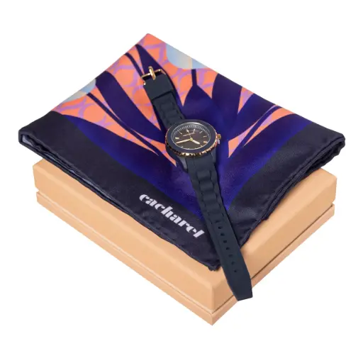 [CPMN333N] Coffret Cacharel (foulard + montre)