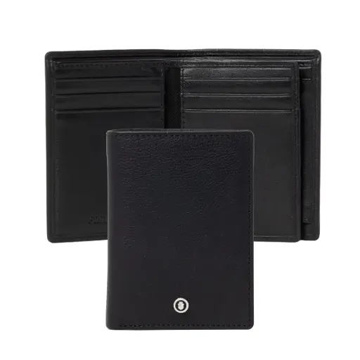 [FLF326A] Porte-cartes Flap Button Black