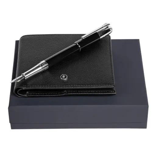 [FPPW196A] Parure Festina Black (stylo plume & portefeuille)