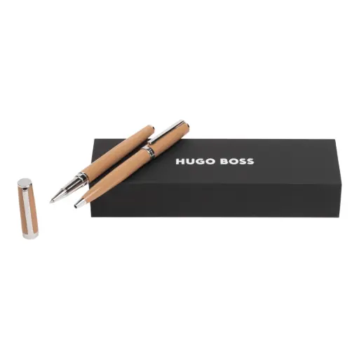 [HPBR254Z] Parure Gear Icon Camel (stylo bille & stylo roller)