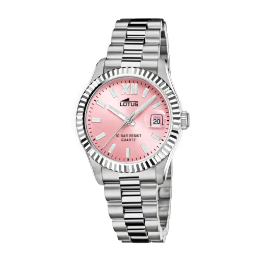 [GLOM189302] Montre femme, bracelet acier Lotus